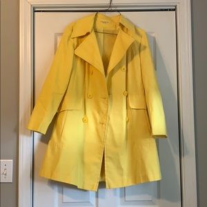 Yellow trench coat